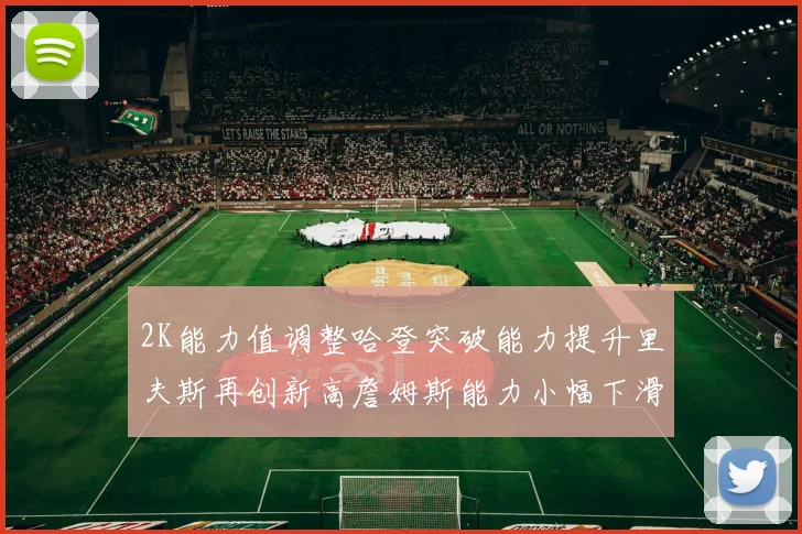 2K能力值调整哈登突破能力提升里夫斯再创新高詹姆斯能力小幅下滑